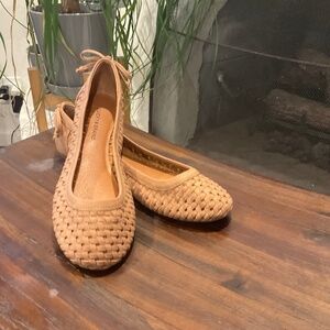 Lucky Brand Tan Woven Flats